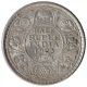 Silver Half Rupee Coin of King George V of Calcutta Mint of  1923.