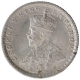 Silver Half Rupee Coin of King George V of Calcutta Mint of 1924.