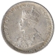 Silver Half Rupee Coin of King George V of Calcutta Mint of 1927.