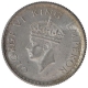 Silver Half Rupee Coin of King George VI of Calcutta Mint of 1939.