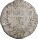 Silver One Rupee of King William IIII of Calcutta Mint of 1835.