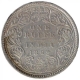 Silver One Rupee Coin of Victoria Queen of Bombay Mint of 1862.