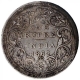 Silver One Rupee Coin of Victoria Queen of Bombay Mint of 1862.