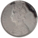 Silver One Rupee Coin of Victoria Queen of Bombay Mint of 1862.