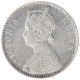 Silver One Rupee Coin of Victoria Queen of Bombay Mint of 1862. 