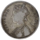 Silver One Rupee Coin of Victoria Queen of Bombay Mint of 1862.