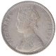 Silver One Rupee Coin of Victoria Empress of Bombay Mint of 1877.