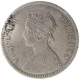 Silver One Rupee Coin of Victoria Empress of Calcutta Mint of 1881.