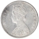 Silver One Rupee Coin of Victoria Empress of Calcutta Mint of 1887.