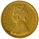 Gold One Mohur Coin of Victoria Queen of Calcutta Mint of 1862.