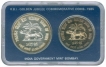 UNC Set of Golden Jubilee of Reserve Bank of India Bombay Mint of the Year 1985.