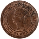 Copper Quarter Cent Coin of Queen Victoria of Ceylon of 1890.