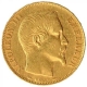 Gold Twenty Francs Coin of Napolean III of France.