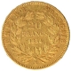 Gold Twenty Francs Coin of Napolean III of France.