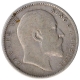 Error Silver One Rupee Coin of King Edward VII of 1906.