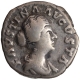 Silver Denarius Coin of Faustina II of Roman Empire.