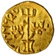 Rare Gold One Quarter Dinar coin of Vima Kadphises of Kushan Dynasty