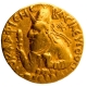 Rare Gold Dinar Coin of Vima Kadphises of Kushan Dynasty.