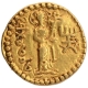 Rare Gold Dinar Coin of Huvishka of Kushan Dynasty of Ardoksho type.