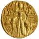 Gold Dinar Coin of Kanishka III of Kushan Dynasty of Shiva type.