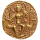 Rare Gold Dinar Coin of Vasudeva II of Kushan Dynasty.