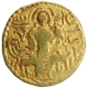 Gold Dinar Coin of Samudragupta of Gupta Dynasty of Sceptre type.