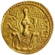 Extremely Rare Gold Dinar Coin of Samudragupta of Gupta Dynasty of Battle axe type.