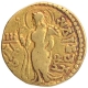 Extremely Rare Gold Dinar Coin of Samudragupta of Gupta Dynasty of Kacha type.