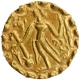 Very Rare Gold Dinar Coin of Bhaskarvarman of Samatata Region of Post Guptas.