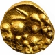 Rare Gold Fanam Coin of Vikramaditya VI of Chalukyas of Kalyani.