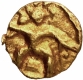 Rare Gold Half Fanam Coin of Hoysala Dynasty.