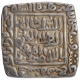 Silver Square Tanka Coin of Qutb ud din Mubarak of Hadrat Dar ul Khilafa Mint of Delhi Sultanate.