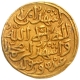 Gold Heavy Dinar Coin of Muhammad bin Tughluq of Hadrat Delhi Mint of Delhi Sultanate.