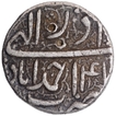 Silver One Rupee Coin of Akbar of Ahmadabad Mint of Azar Month.