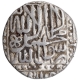 Silver One Rupee Coin of Akbar of Malpur Dar ul Khilafa Mint.