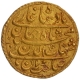 Gold Mohur Coin of Shahjahan of Surat Mint of Azar Month.