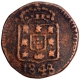 Copper Seven and Half Reis Coin of Maria II of Goa of Indo Portuguese.