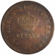 Copper One Eight Tanga Coin of Luiz I of Indo Portuguese.