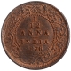 Copper One Twelfth Anna Coin of Victoria Queen of Calcutta Mint of 1876.