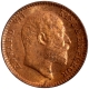 Bronze One Twelfth Anna Coin of King Edward VII of Calcutta Mint of 1909.