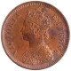 Copper Half Pice Coin of Victoria Empress of Calcutta Mint of 1887.