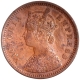 Copper Half Pice Coin of Victoria Empress of Calcutta Mint of 1889.