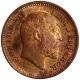 Copper Half Pice Coin of King Edward VII of Calcutta Mint of 1906.