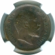 Bronze One Quarter Anna Coin of King Edward VII of Calcutta Mint of 1906.