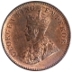 Copper One Quarter Anna Coin of King George V of Calcutta Mint of 1911.