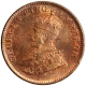 Copper One Quarter Anna Coin of King George V of Calcutta Mint of 1912.