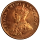 Copper One Quarter Anna Coin of King George V of Bombay Mint of 1927.