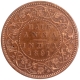 Proof  Restrike Copper Half Anna Coin of Victoria Empress of Calcutta Mint of 1891.