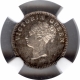 Silver Two Annas Coin of Victoria Queen Calcutta Mint of 1841.