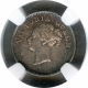 Silver Two Annas Coin of Victoria Queen of Madras Mint of 1841.